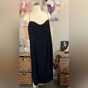 Abercrombie & Fitch NWT Women’s Elegant Black Spaghetti Strap lingerie nightgown